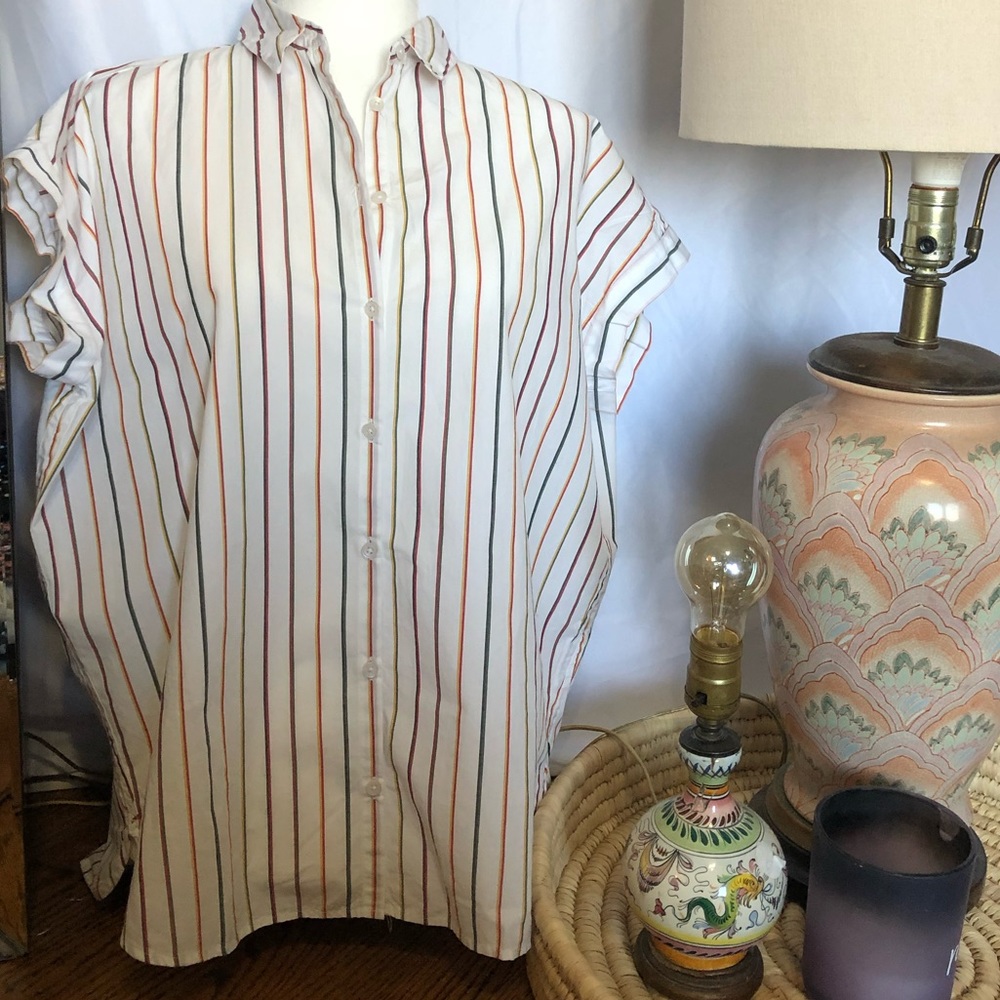 Madewell Stripe Button Down Top